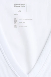 Camisole côtelée rafraîchissante ajustée