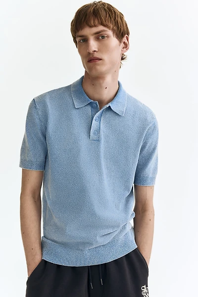 Regular-Fit Knit Polo Shirt