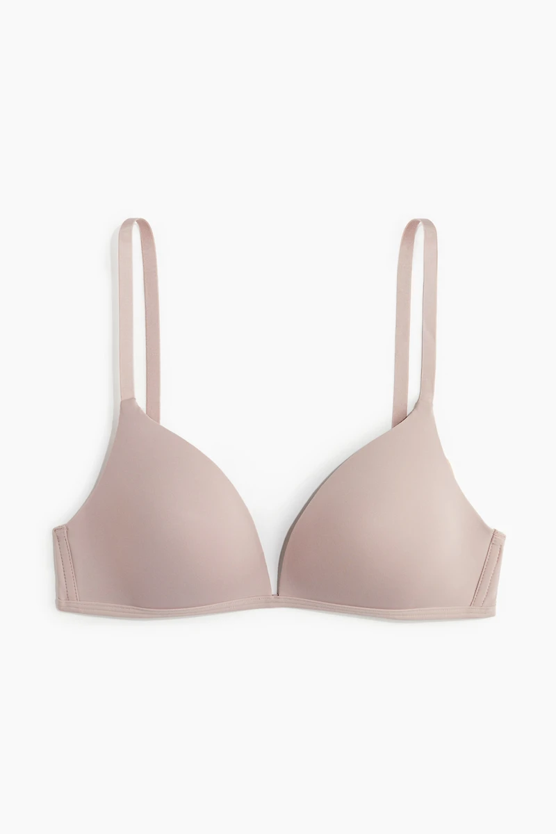 Padded Soft-Cup Microfiber Bra