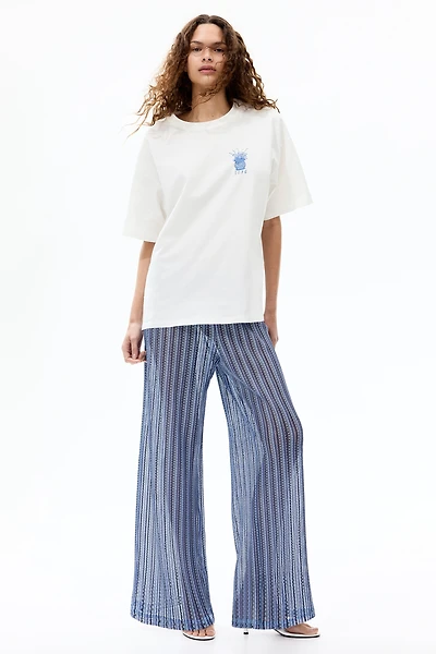 Oversized T-Shirt with Printed Motif