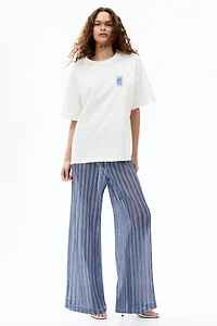 Oversized T-Shirt with Printed Motif