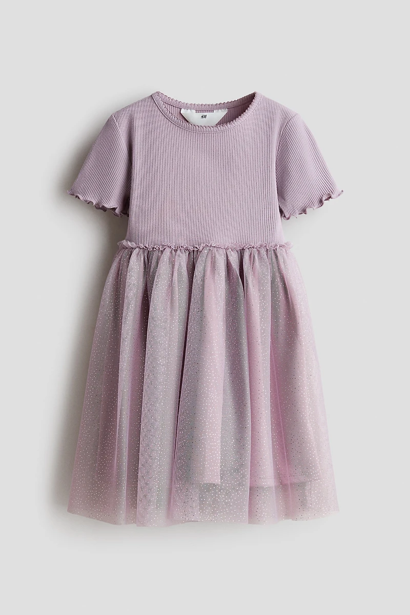 Dress with Tulle Skirt