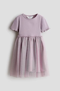 Dress with Tulle Skirt