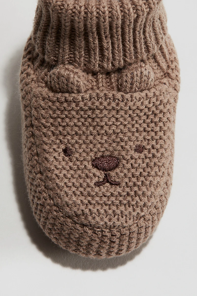 Pantoufles en maille de coton