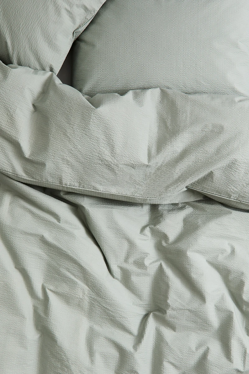 Seersucker King/Queen Duvet Cover Set