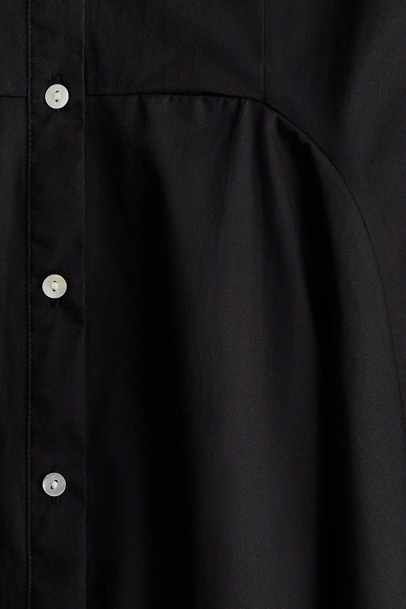 Button-Front Cotton Dress