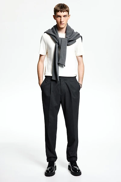 Viscose-Blend Dress Pants
