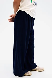 Wide-Leg Jersey Pants