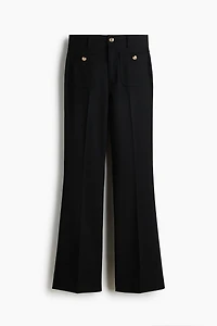 Flared Twill Pants