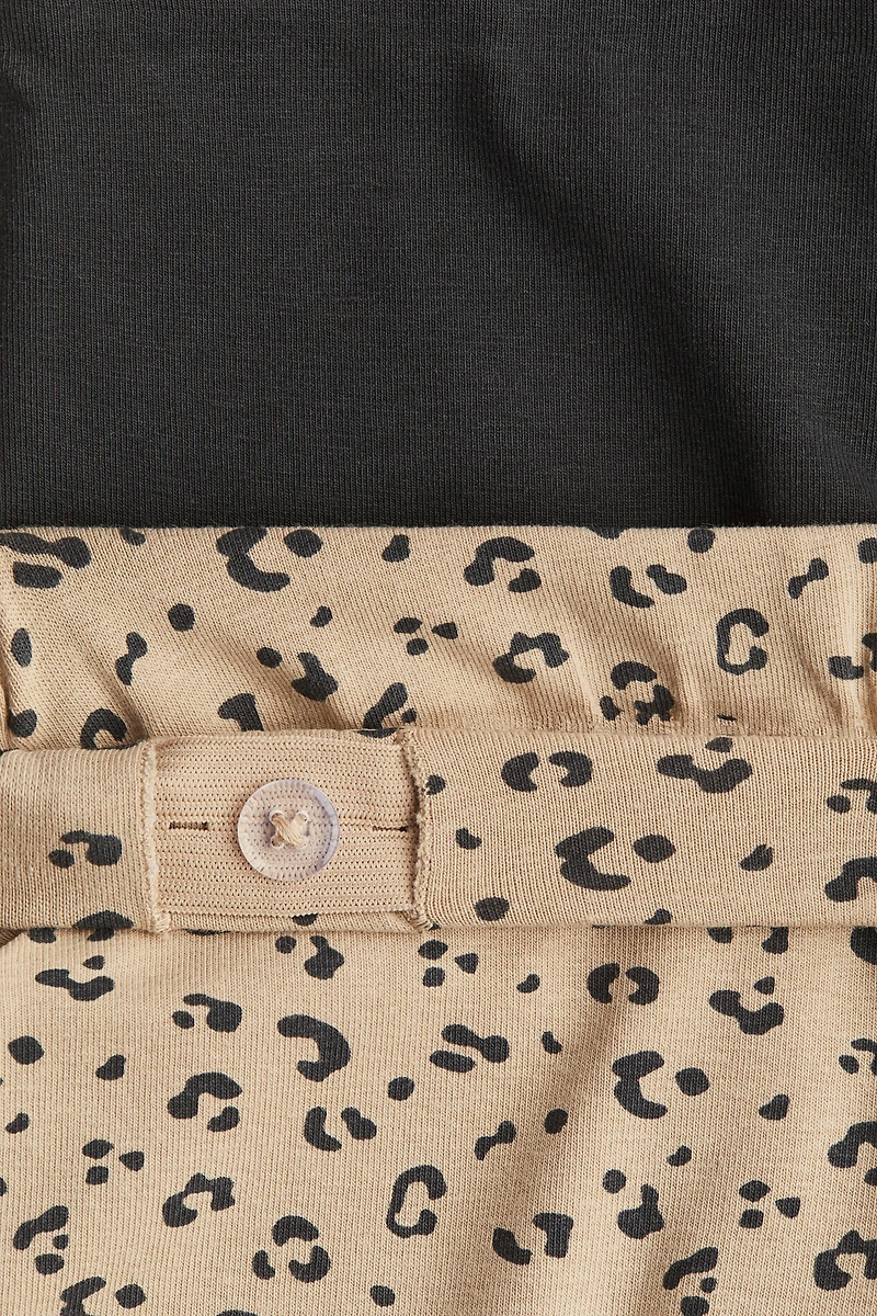 Lot de 2 leggings évasés en jersey