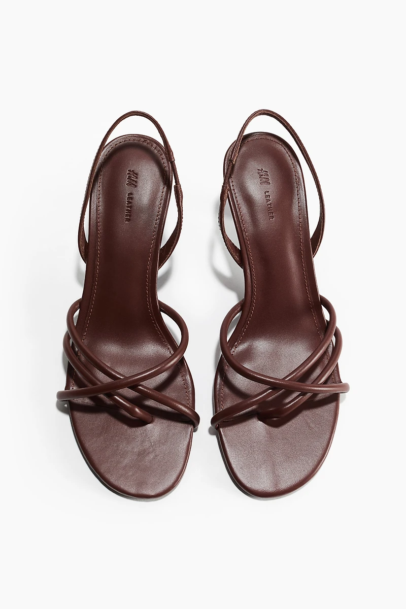 Heeled Leather Sandals