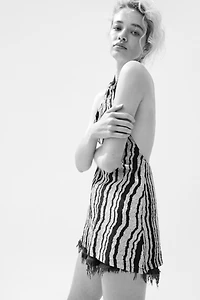 Crinkled Halterneck Top