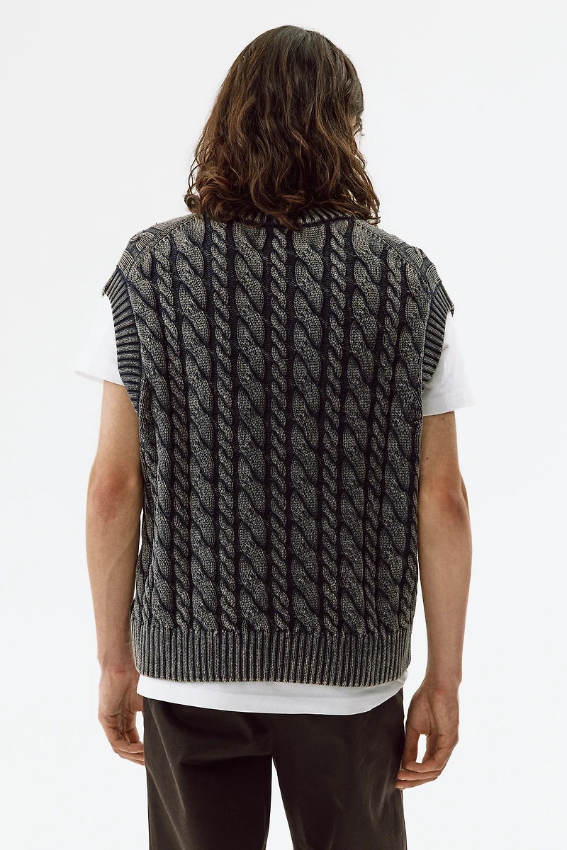 Relaxed-Fit Cotton Sweater Vest