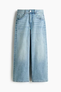Wide High Waist Ankle Jeans