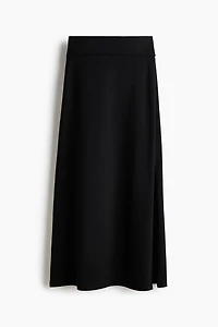 Cotton Skirt with Foldover Waist