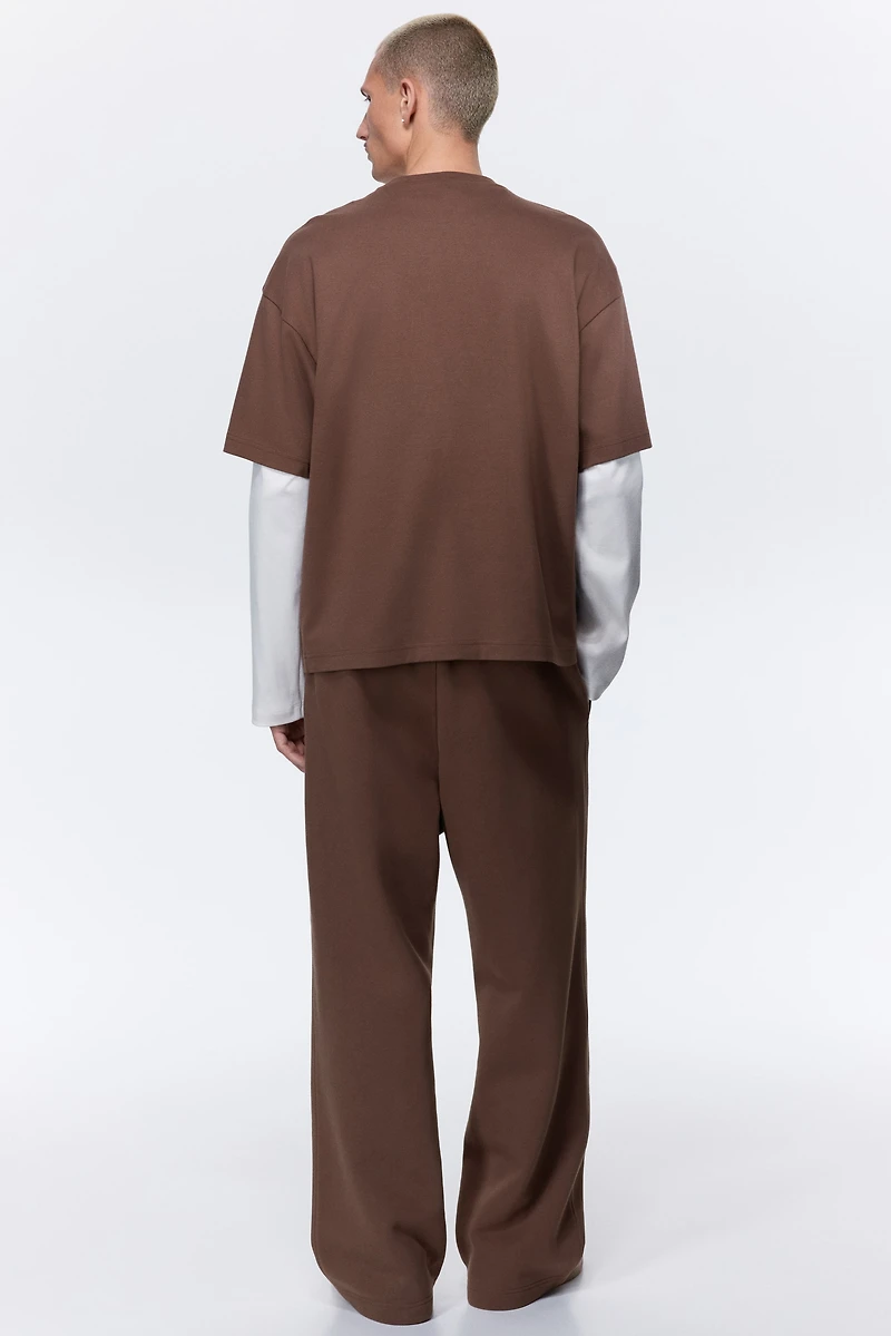 Pantalon en molleton ample