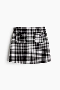 Pocket-Detail Mini Skirt