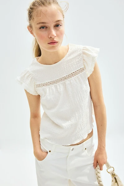 Textured Jersey Top