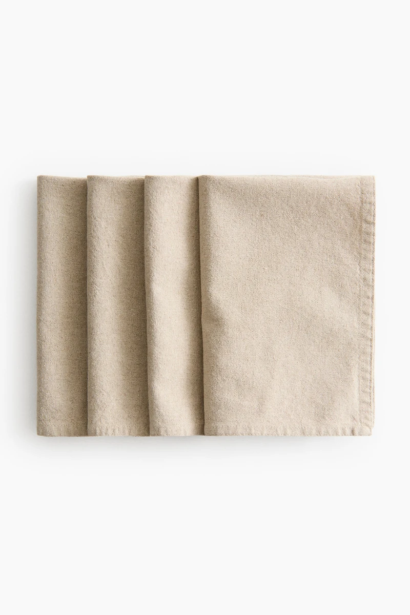 4-Pack Linen-Blend Napkins