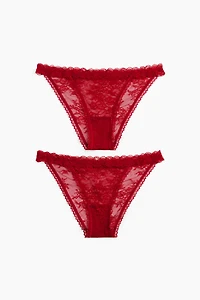 2-pack Lace Briefs