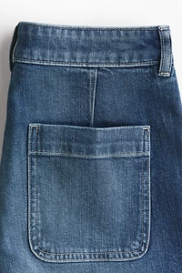 High-Waist Denim Shorts