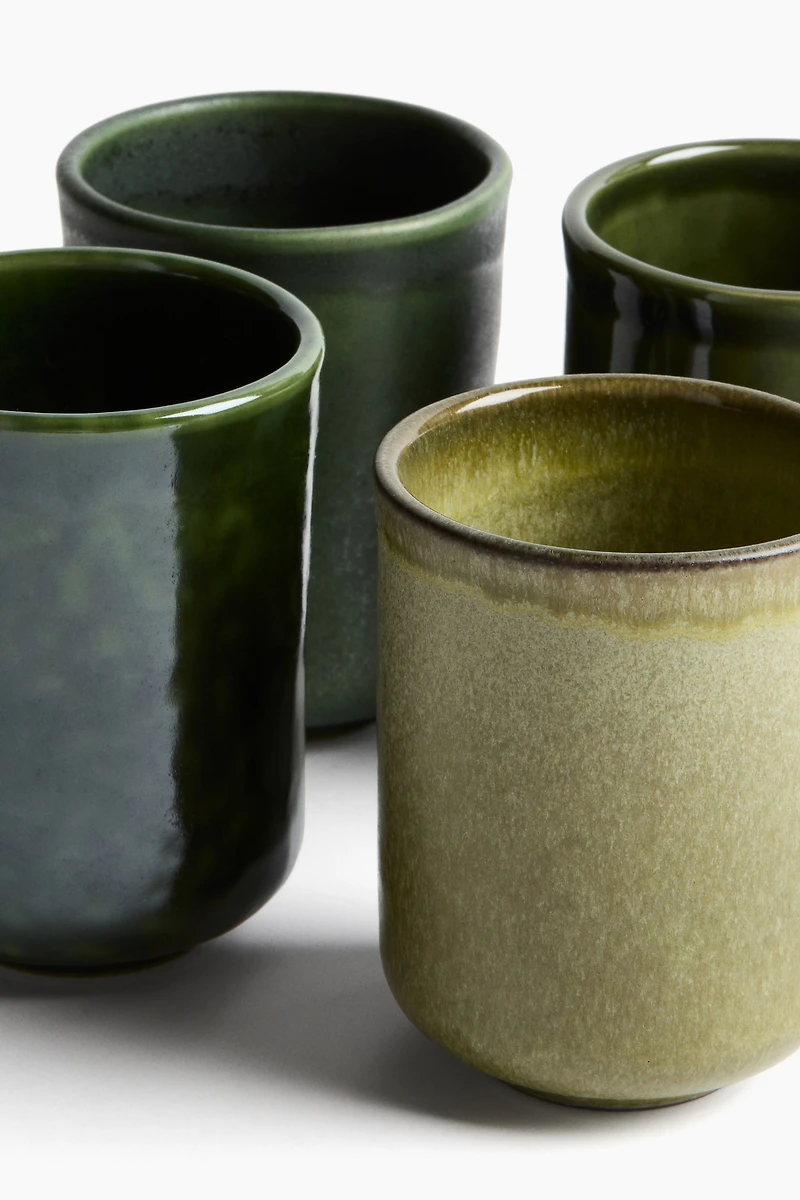 4-Pack Stoneware Mugs