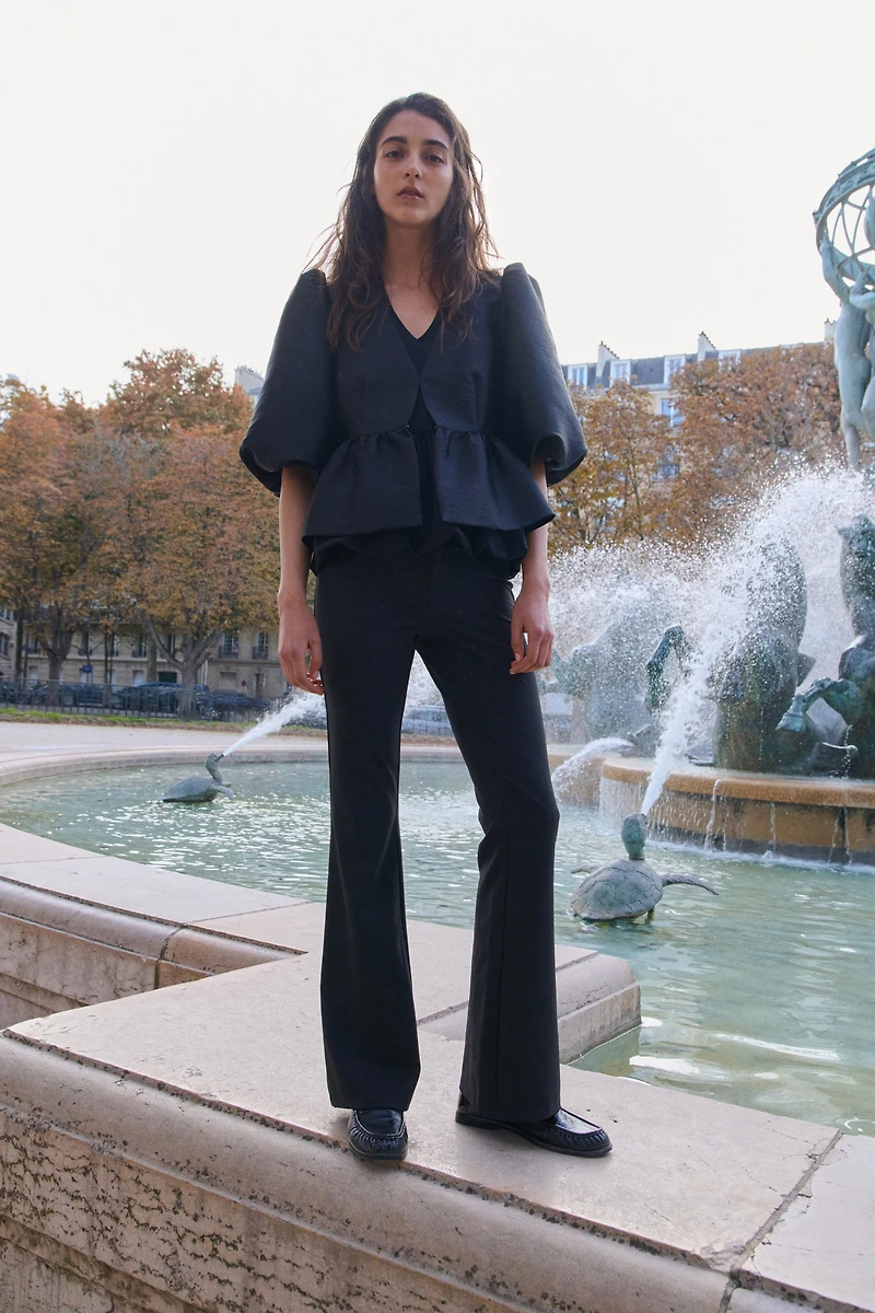 Pantalon sur mesure évasé
