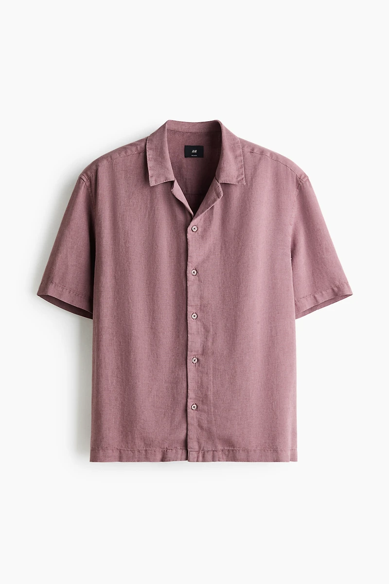 Relaxed-Fit Linen-Blend Resort Shirt