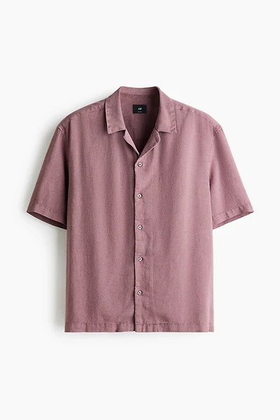 Relaxed-Fit Linen-Blend Resort Shirt