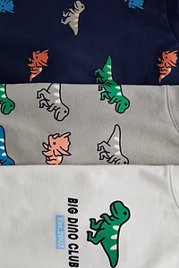 3-pack Printed T-shirts