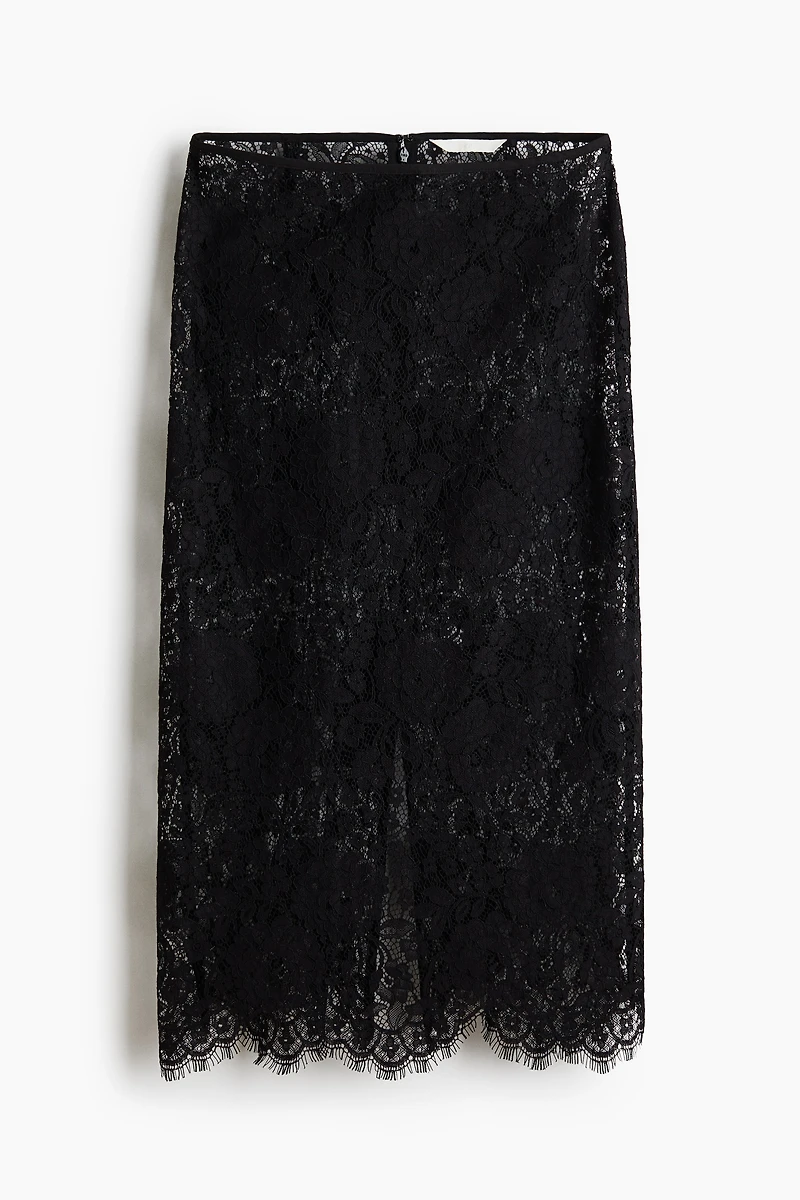 Jupe crayon en dentelle