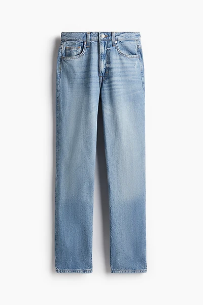 Jean droit taille haute