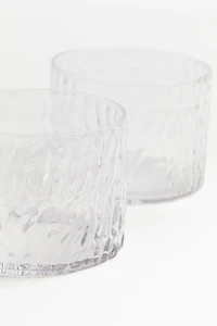 Lot de 2 verres à eau en verre