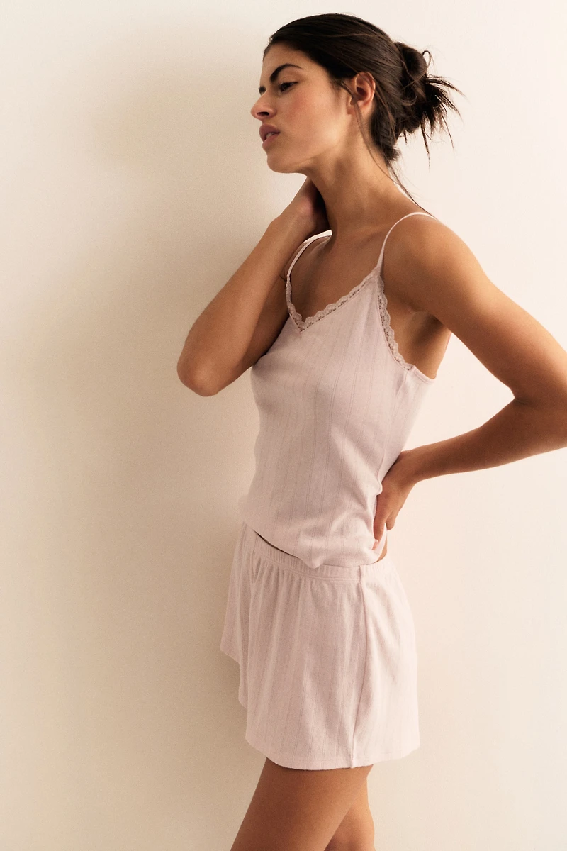 Cotton Pointelle Pajamas