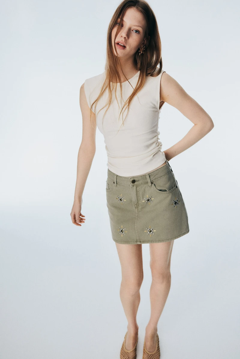 Draped Sleeveless Top