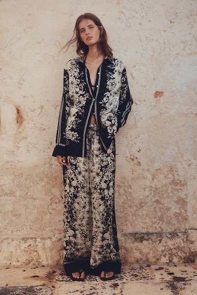 Printed Drawstring Pants
