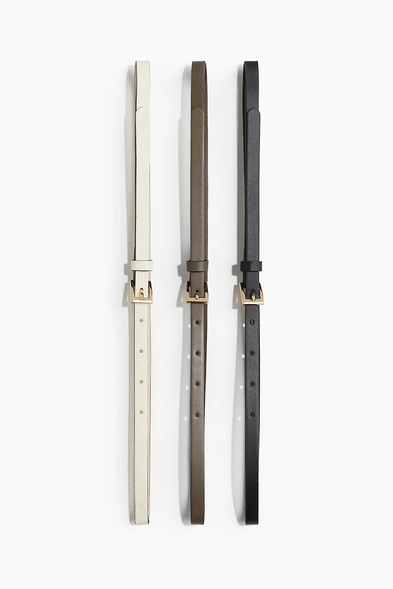 3-pack Narrow Belts
