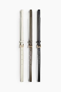 3-pack Narrow Belts