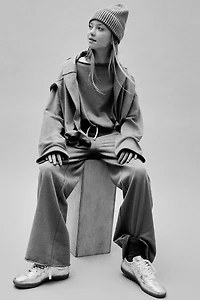 Boat-Neck Sweatshirt