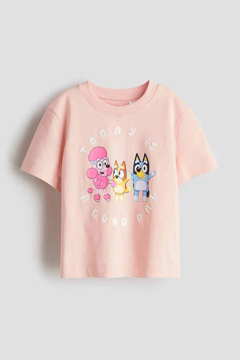 T-shirt en coton avec motif imprimé