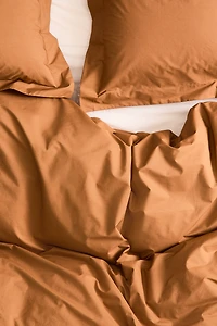 King/Queen Cotton Percale Duvet Cover Set