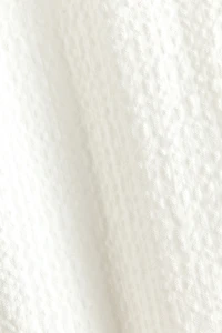 Cotton Seersucker Band-Collar Shirt
