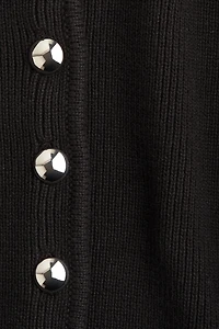 Gilet en tricot de coton côtelé