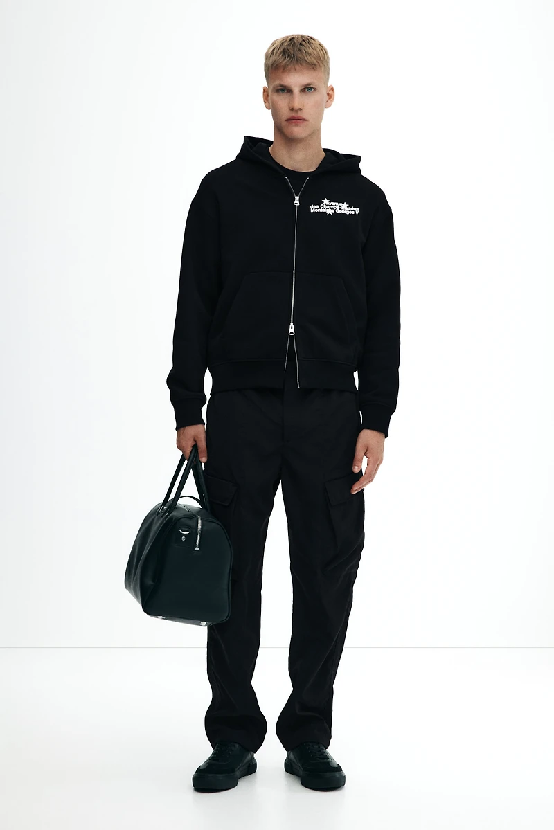 Loose-Fit Hooded Jacket