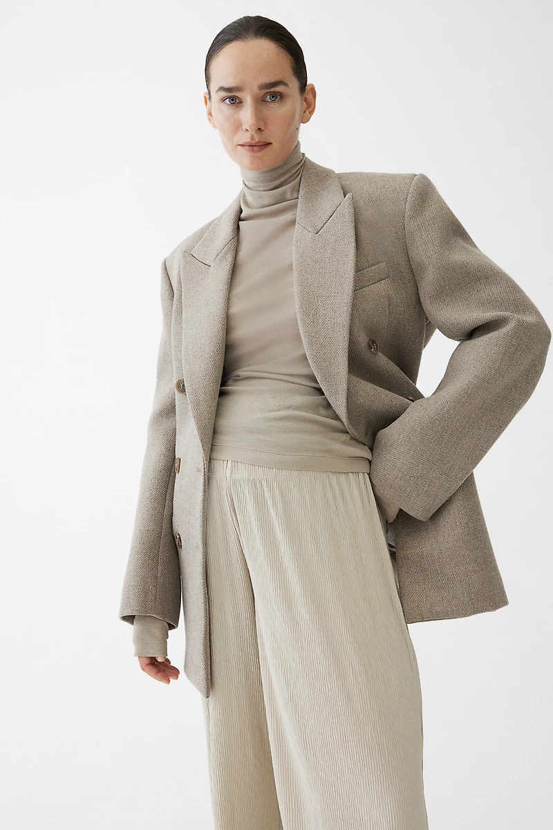 MAMA Crinkled Jersey Pants