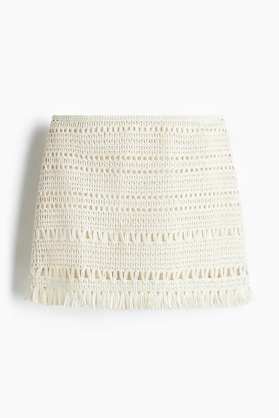Mini jupe façon crochet