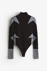 Seamless Mock Turtleneck Bodysuit