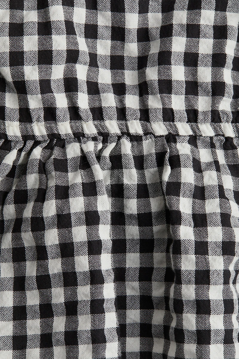 Bow-Detail Peplum Top