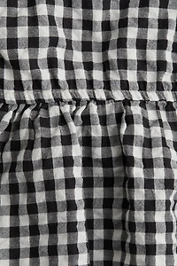 Bow-Detail Peplum Top