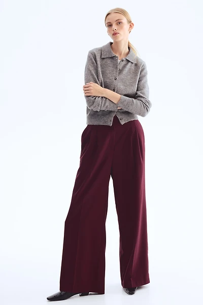 Pantalon sur mesure à jambes larges